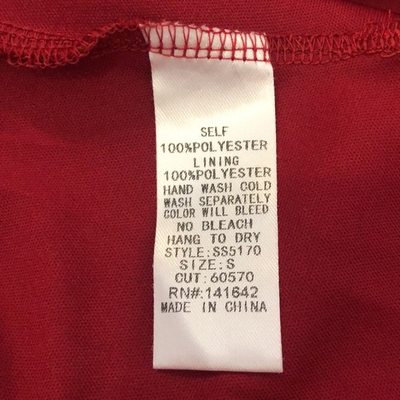 She & Sky Burgundy Wrap Dress - Picture 7 of 7